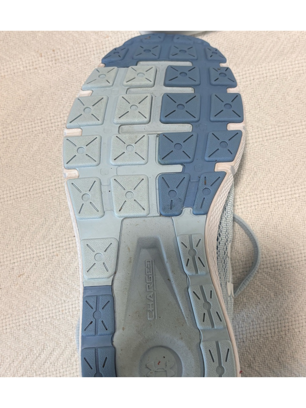 🩵Under Armour Women's Pale Blue Knit Training Sneakers - Picture 5 of 6